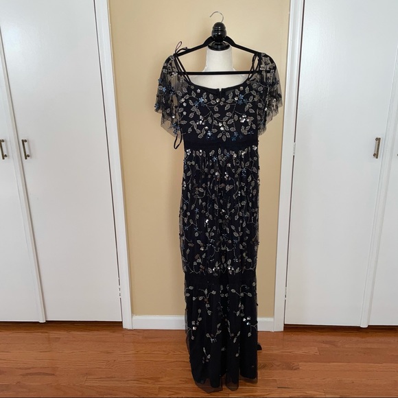 Adrianna Papell Black Beaded Dress - Picture 3 of 7